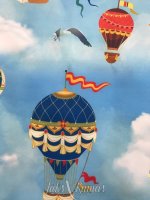 Uçan Balon Desenli Kumaş